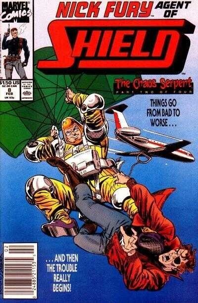Nick Fury, Agent of S.H.I.E.L.D. (1989) #8 VF. Stock Image