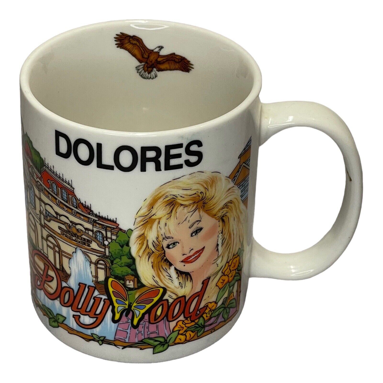 Dollywood Dolly Parton Coffee Mug Tea Cup Picture Souvenir Name Dolores