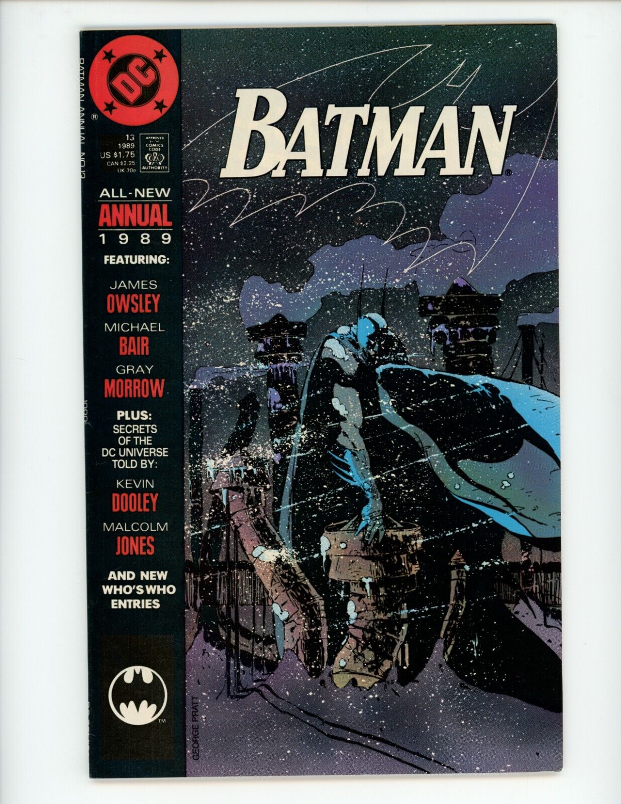 Batman Annual #13 1989 VF- Christopher Priest George Pratt DC Comic Book