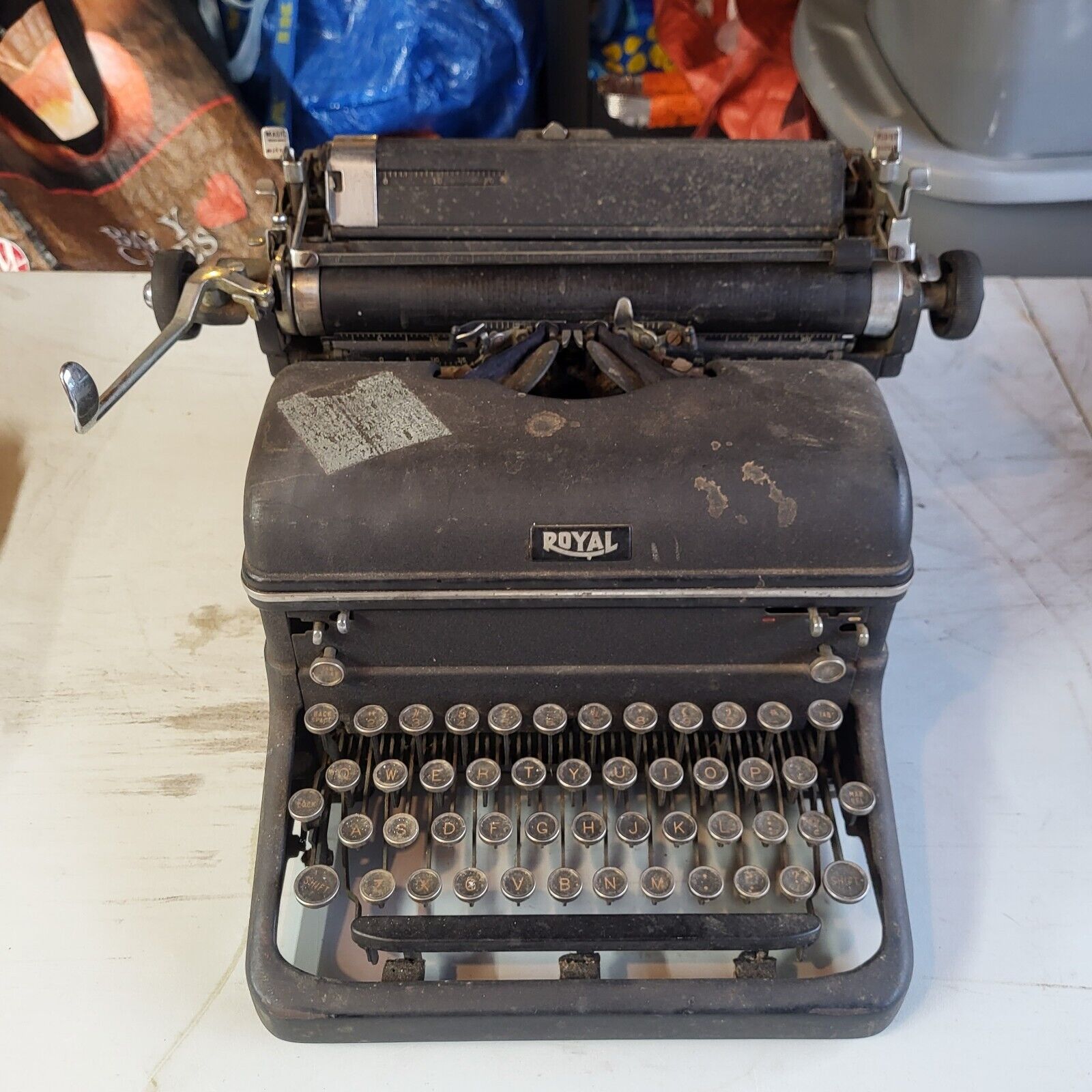 Vintage 1939 Royal KMM Typewriter Parts Or Repair #KMM 2390903