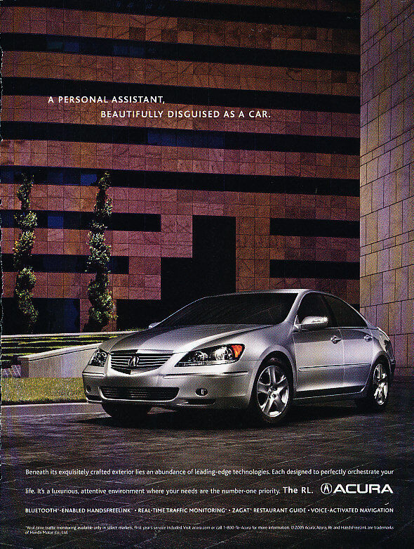 2006 Acura RL - leading edge -  Classic Vintage Advertisement Ad A16-B