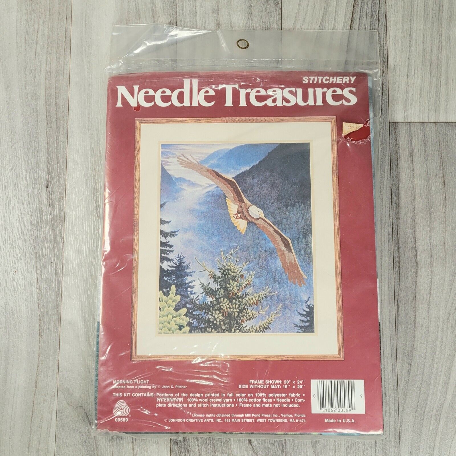 Needle Treasures Stitchery Crewel Embroidery Kit  EAGLE Morning Flight NEW