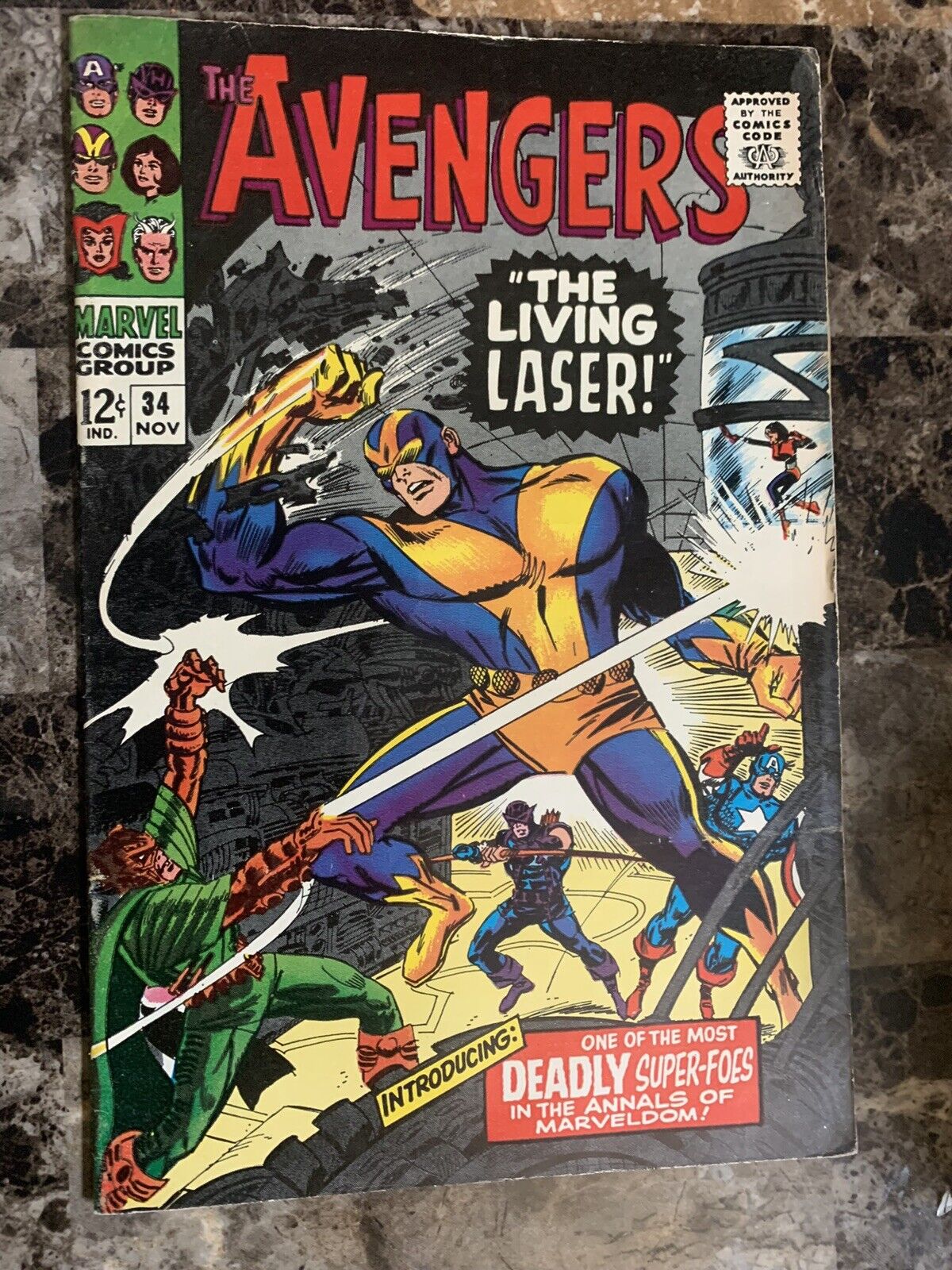 The Avengers #34 (1966) - first appearance of Living Laser Comic Lot💎💎