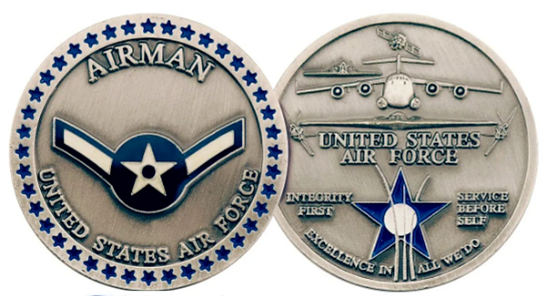 Air Force Airman Achievement Challenge Coin /USAF-Pilot