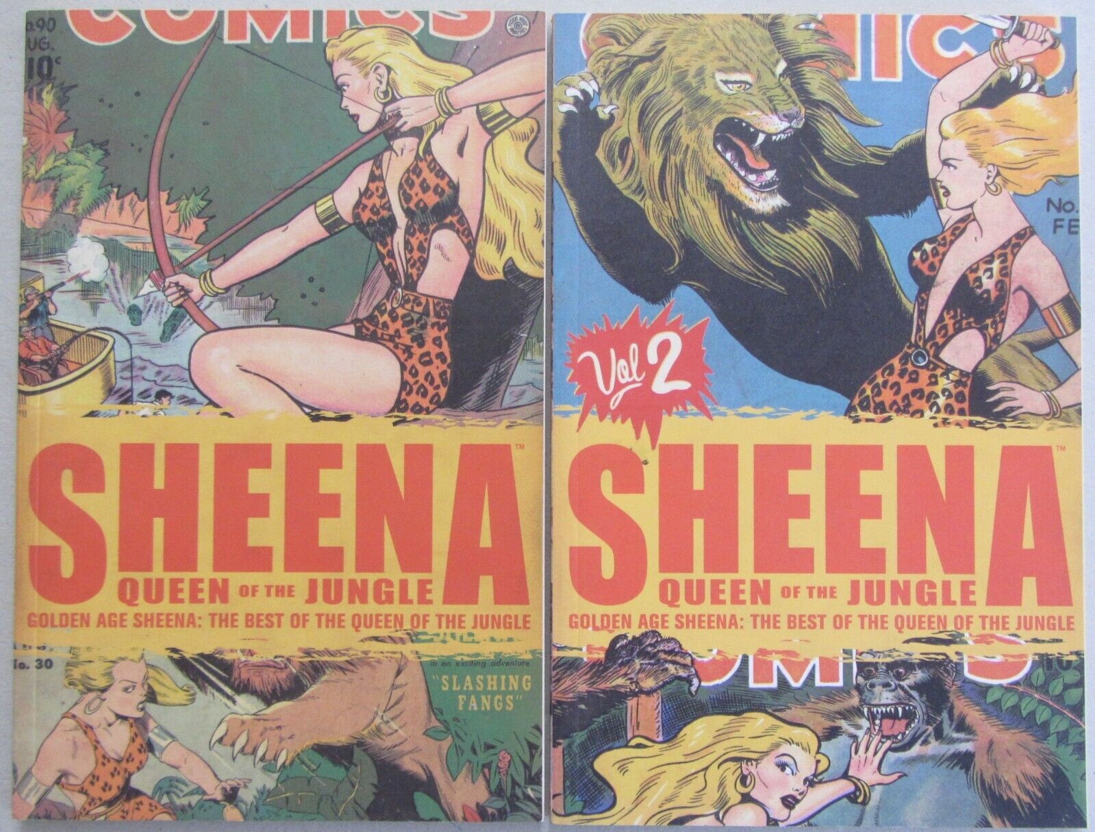 THE BEST OF THE GOLDEN AGE OF SHEENA~VOL 1 & 2~GALAXY PUBLISHING~2008/2009~VF~SC