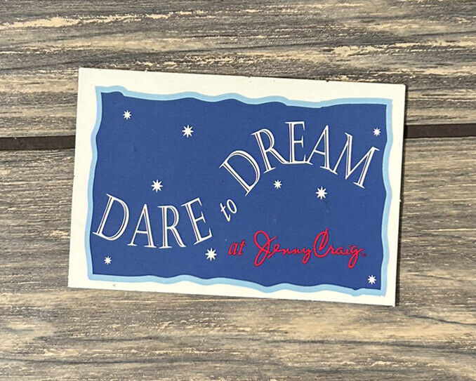 Vintage Dare To Dream At Jenny Craig Refrigerator Magnet 3” X 2”