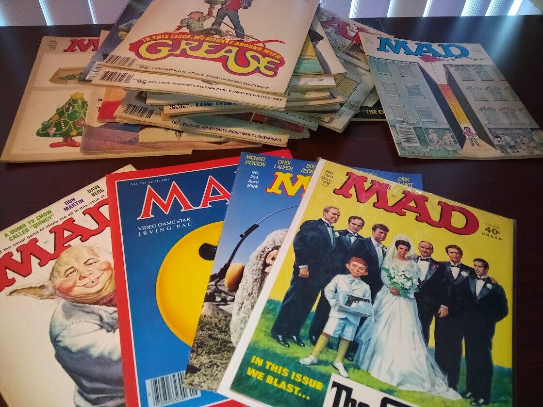 Vintage Mad Magazines, Buy 1970s, 80s, 90s, 2000s Choose Your Mad Magazine Issue