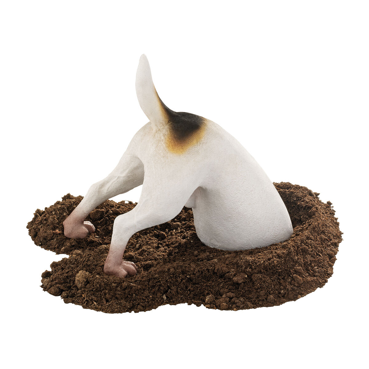 Puppy Dog Terrier Breed Man\'s Best Friend Digging a Hole Canine Animal Sculpture
