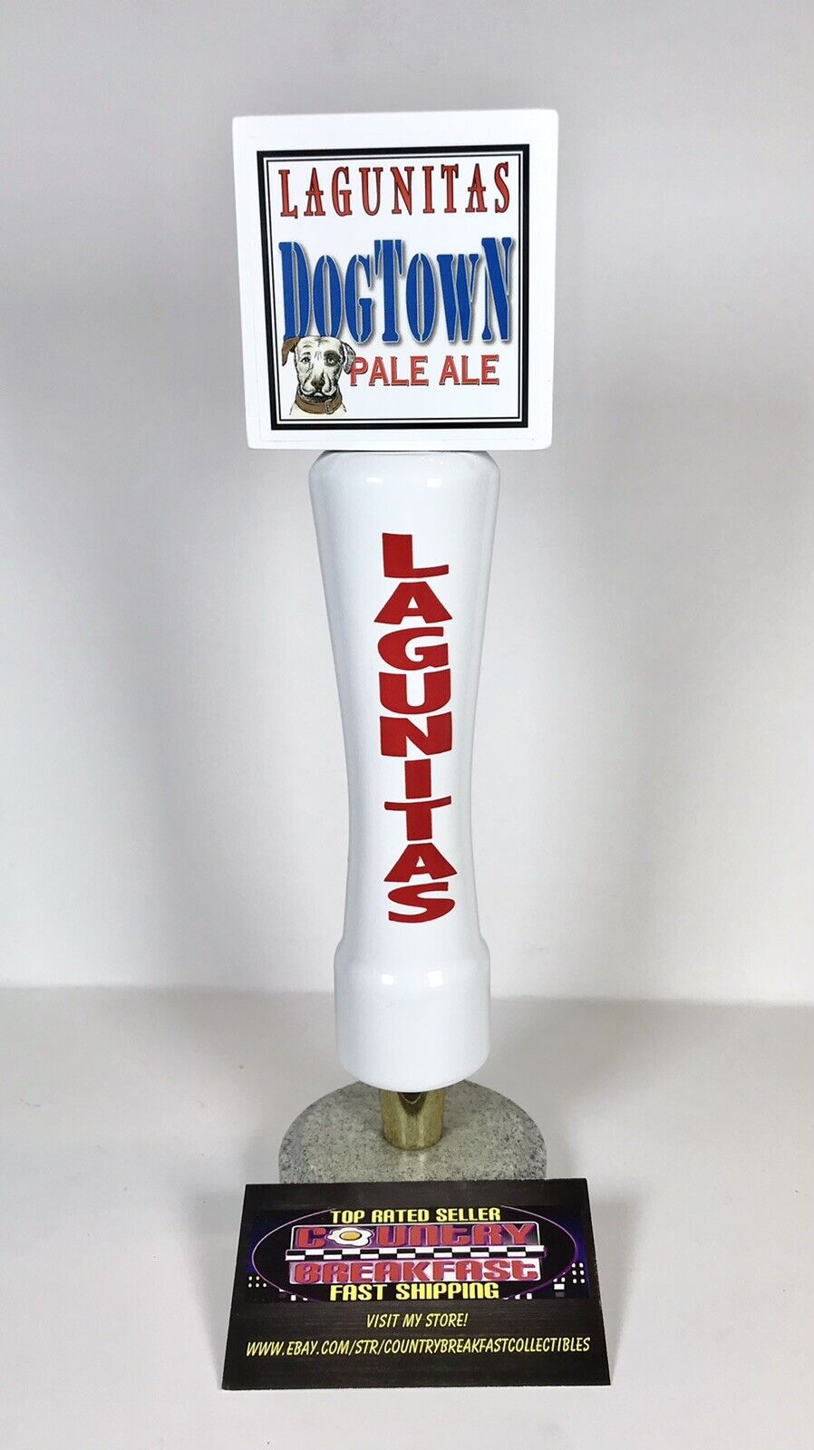 Lagunitas Brewing DogTown Pale Ale Beer Tap Handle 10” Tall Brand New In Bag