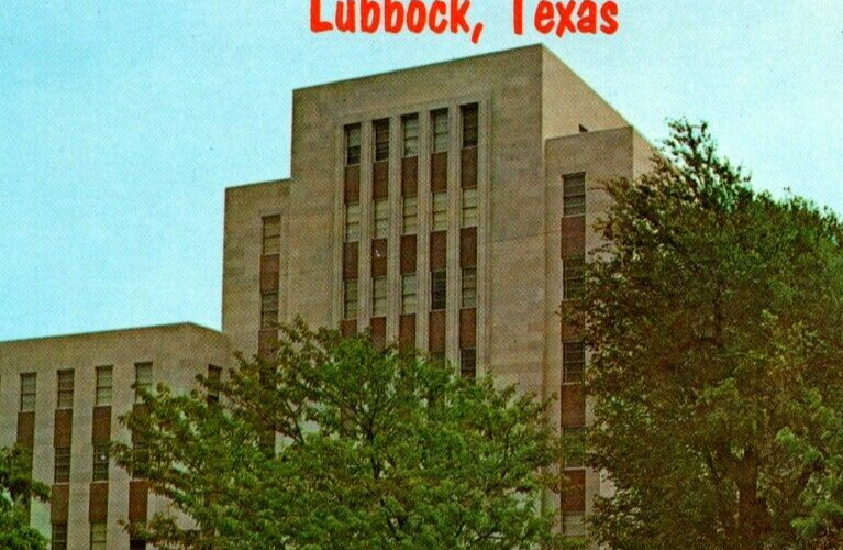 Lubbock County Court House Lubbock TX Texas postcard AP2