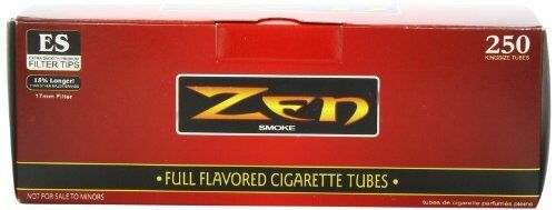 Zen King Size Full Flavor Cigarette Tubes 250pc [2-Boxes]