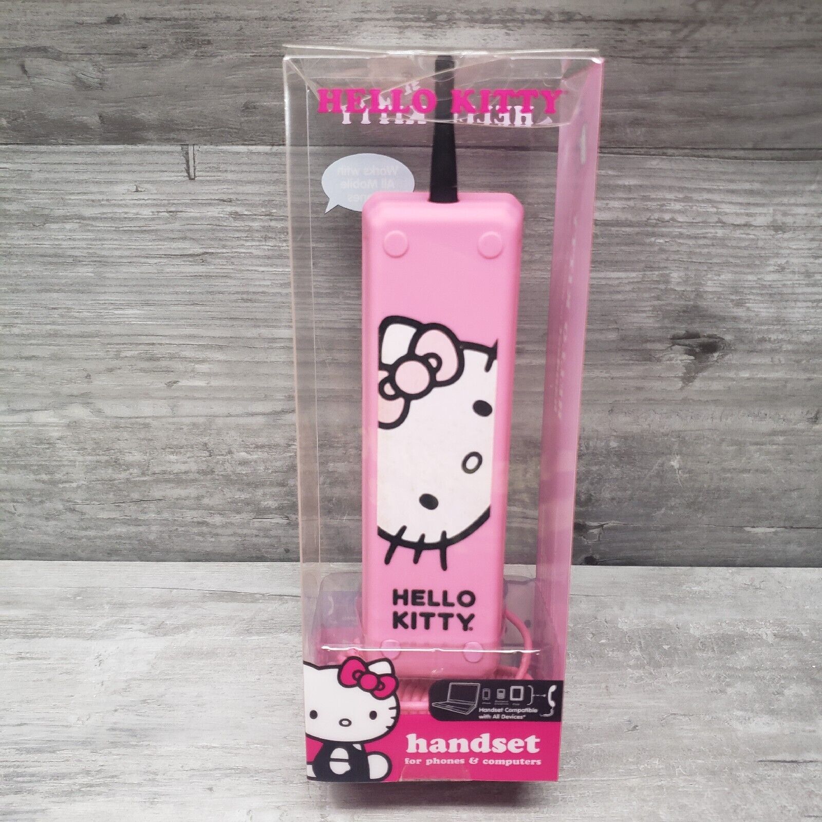 Hello Kitty Phone Handheld Headset Cell Phone | Pink | Sakar 2012