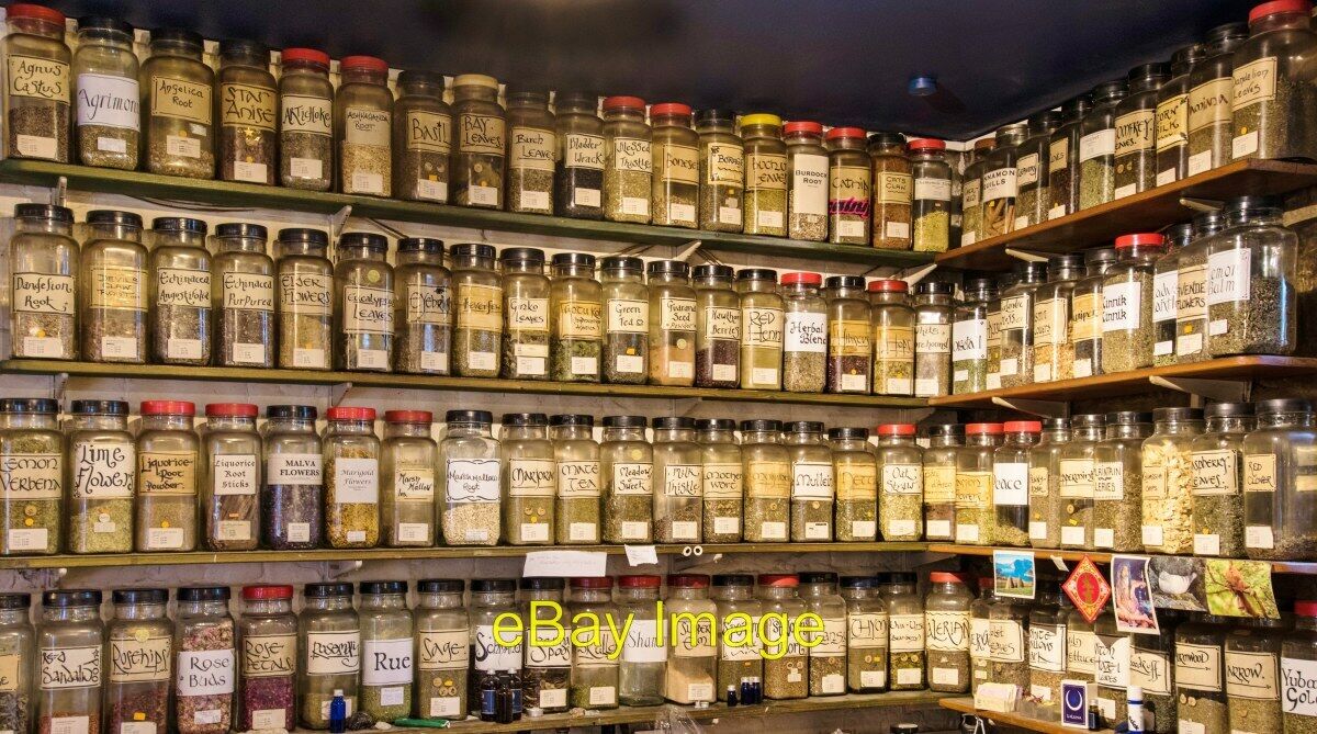 Photo 12x8 Glastonbury: Fascinating array of herbal remedies  c2016