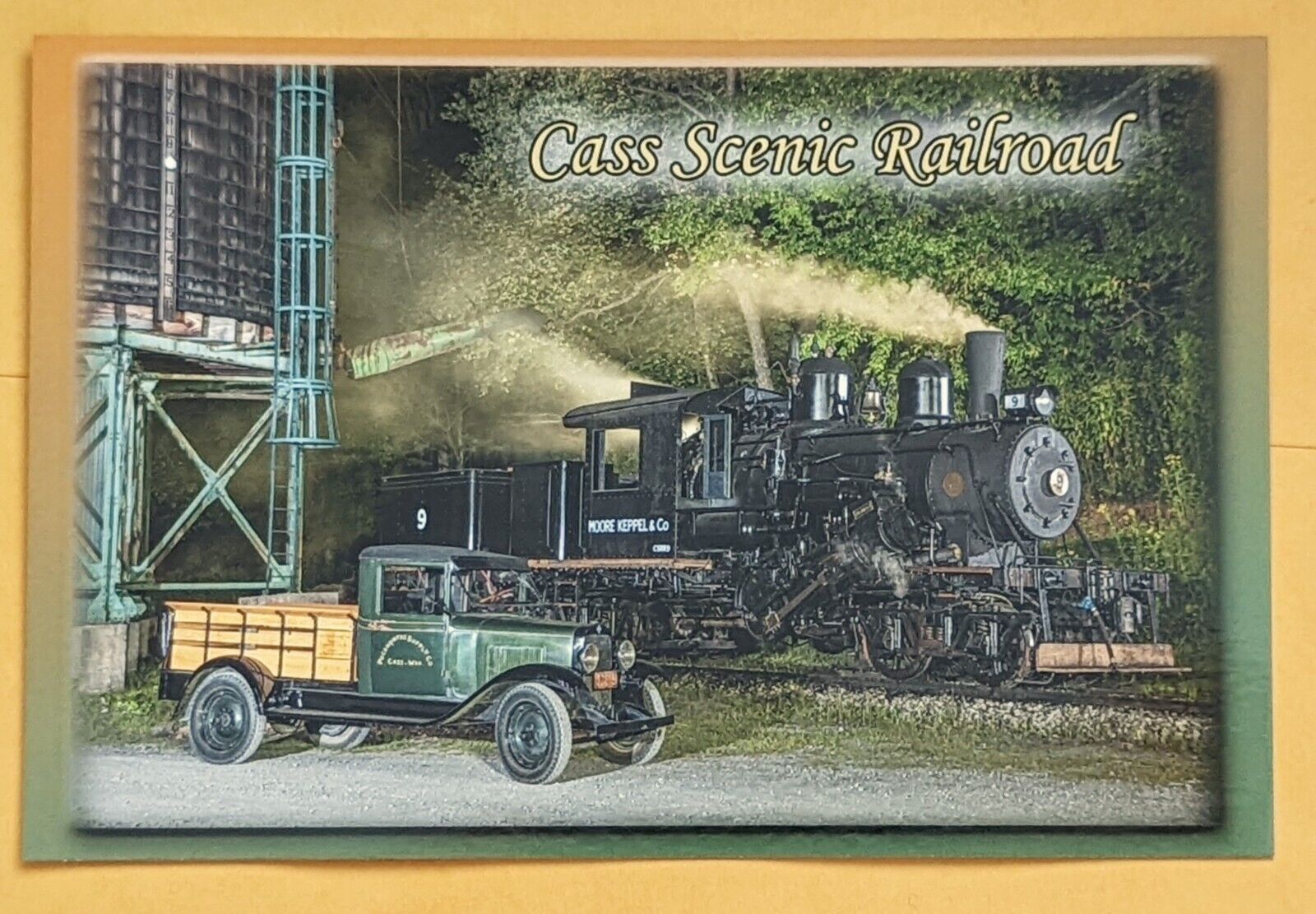  Postcard WV: Cass Scenic Railroad State Park. Cass. West Virginia.