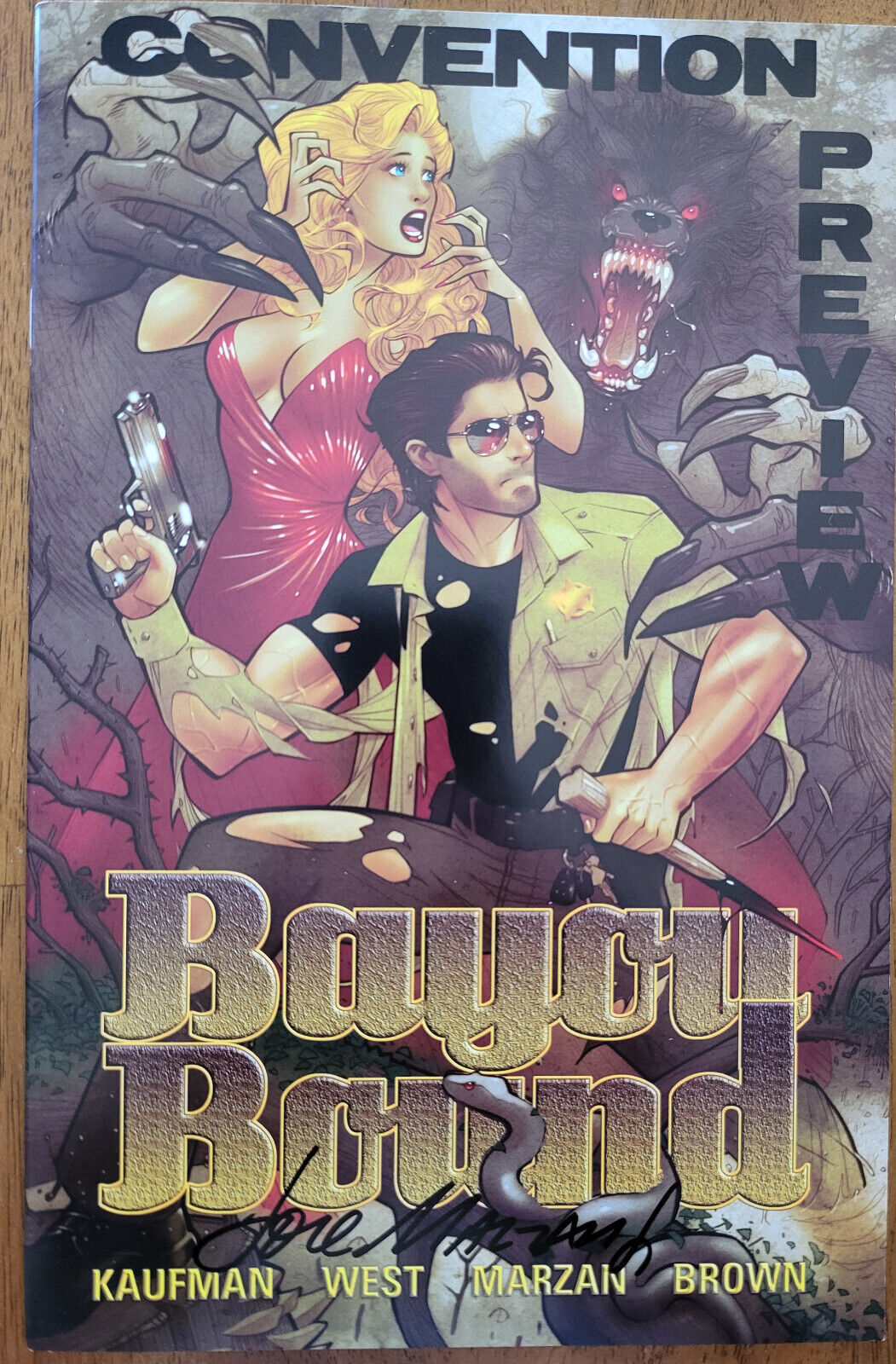 BAYOU BOUND #1 Convention Preview TPB (2015 Big City Creature Comics) -SIGNED-