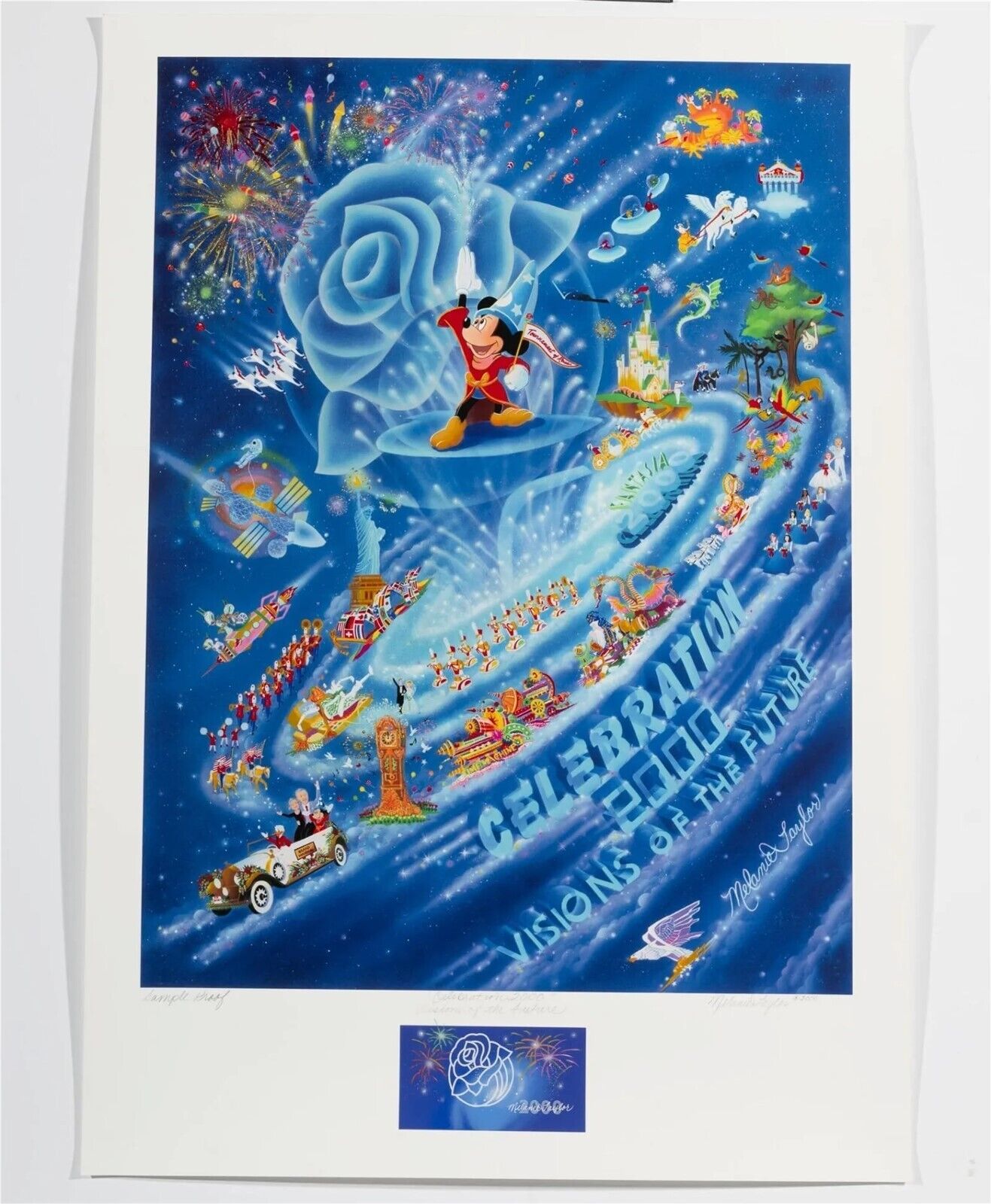 Melanie Taylor Kent CELEBRATION 2000 Disney Silkscreen SAMPLE PROOF Signed