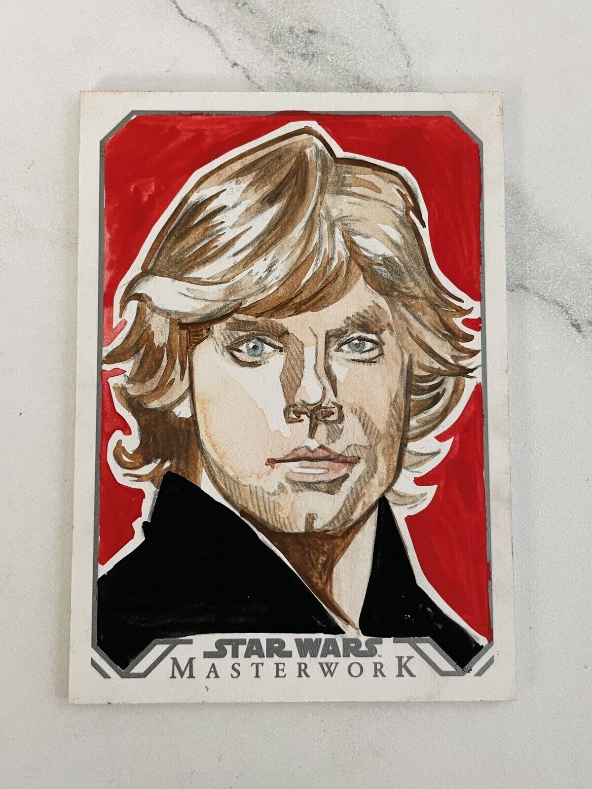Topps Star Wars Masterwork Luke Skywalker Sketch Card NM 1/1 Tina Berardi 2016