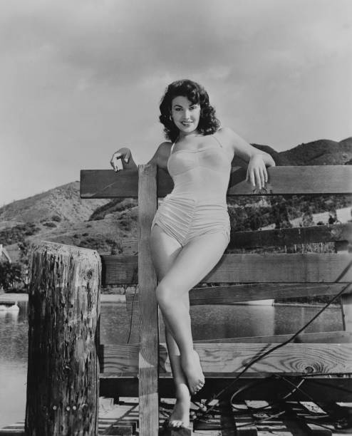 American actress and model Mara Corday 1955 Old Historic Photo
