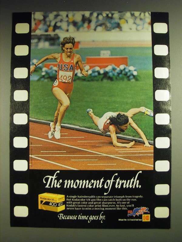 1984 Kodak VR 400 Film Ad - The moment of truth