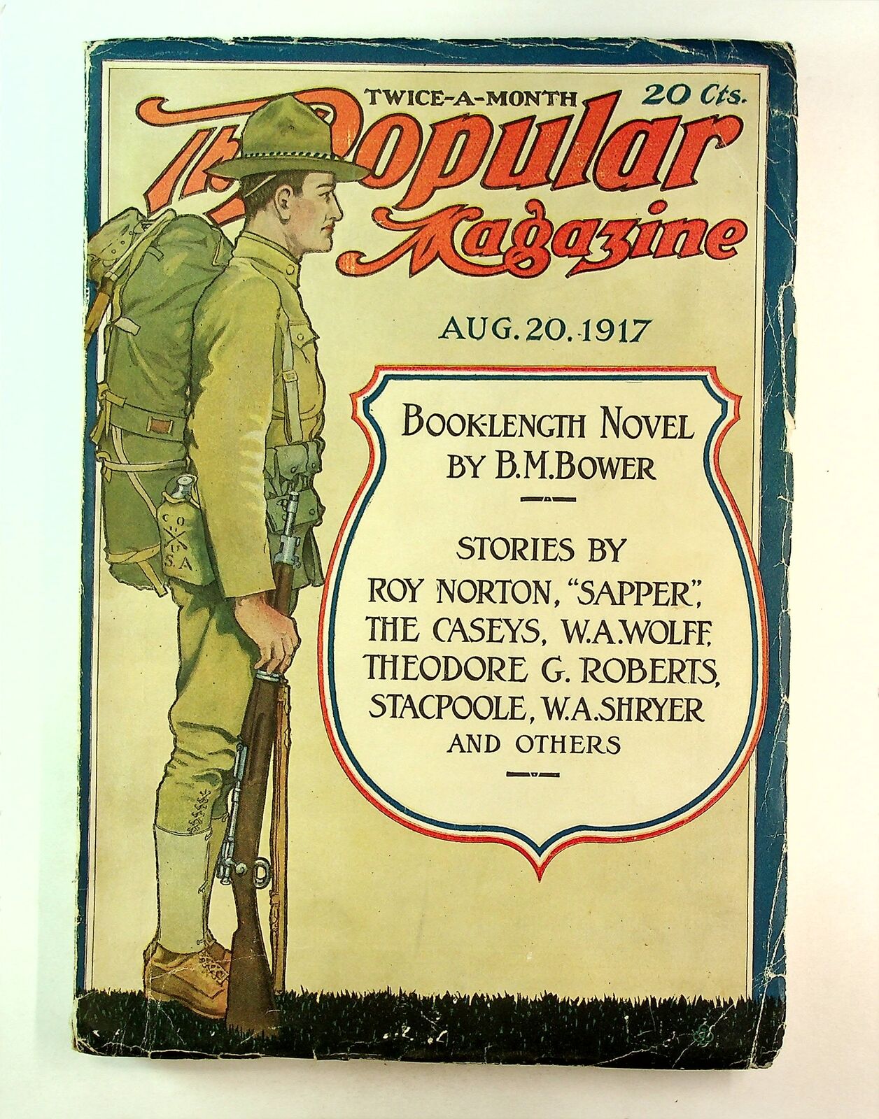 Popular Magazine Pulp Aug 20 1917 Vol. 45 #5 VG