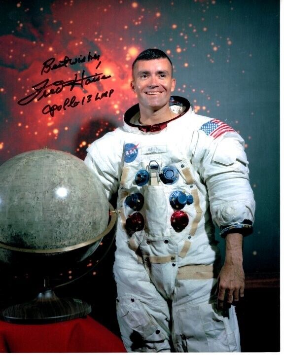 FRED HAISE signed autographed 8x10 APOLLO 13 NASA ASTRONAUT photo