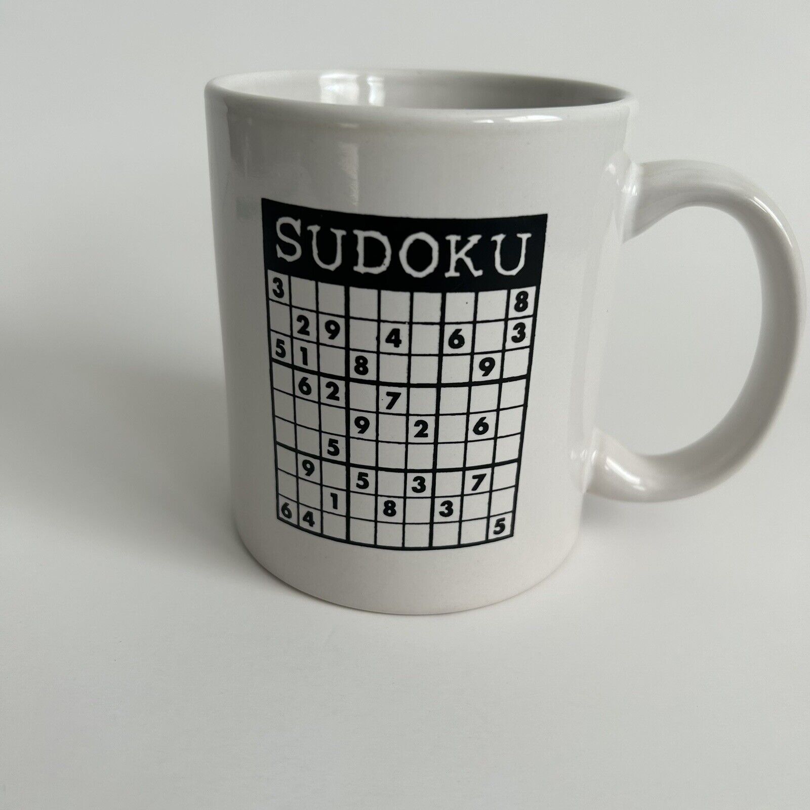 Sudoku Mug with Puzzle and \