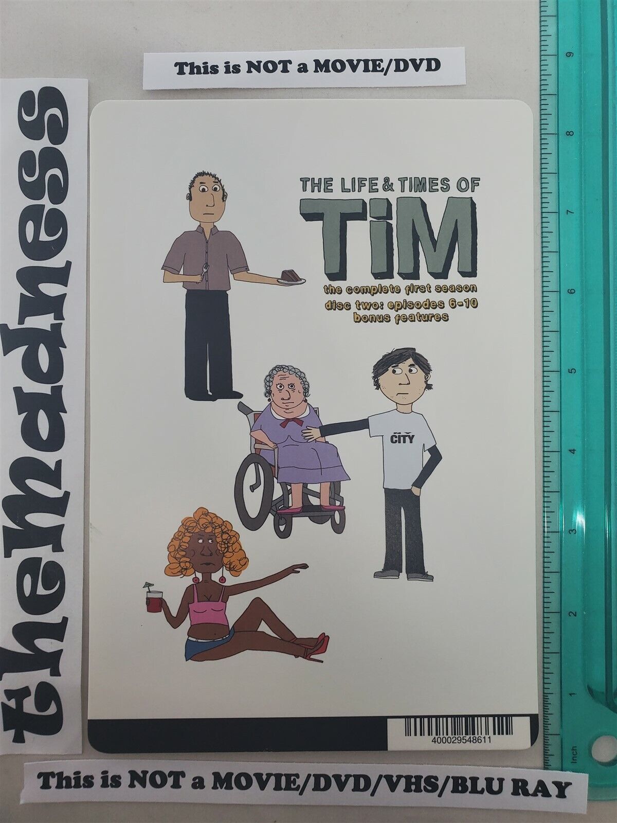 The Life & Times of Tim Backer Card NOT A DVD OR MOVIE Steve Dildarian MJ Otto 