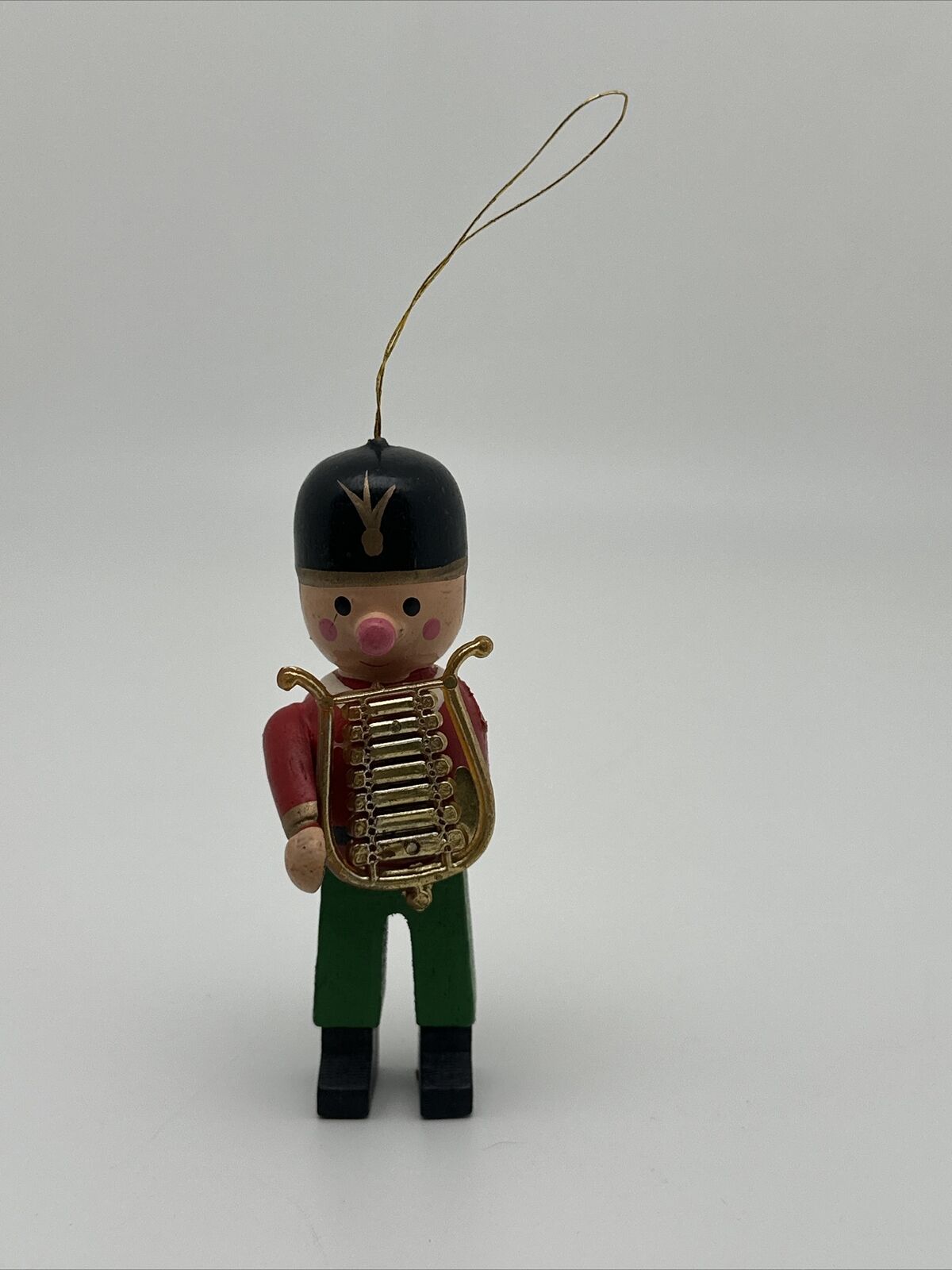 VTG 1970’s Drummer Boy Marching Band Wooden Christmas Tree Ornament…97