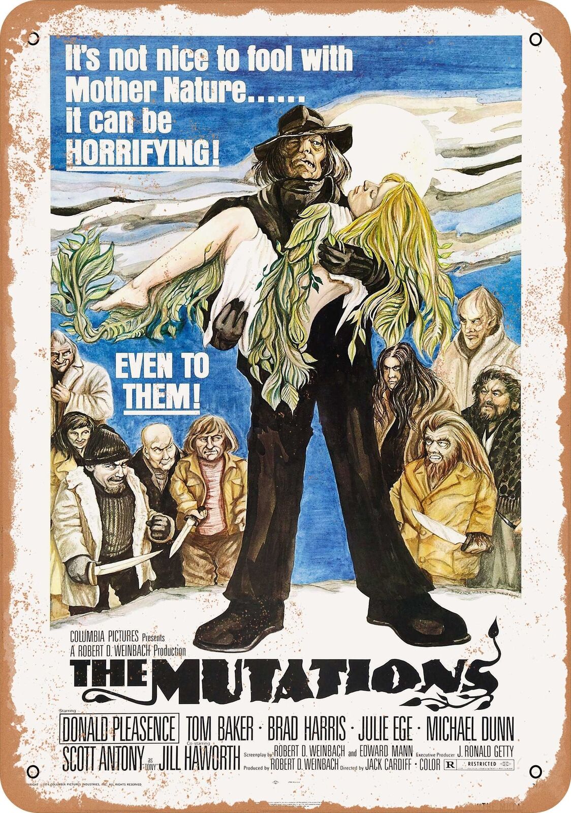 Metal Sign - Mutations (1974) - Vintage Look