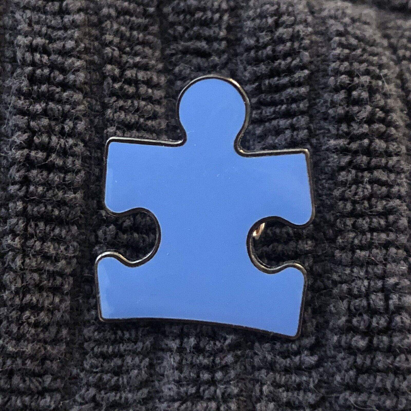 Autism Speaks Blue Enamel Puzzle Piece Pin Lapel Pin Pin Back Tie Tack