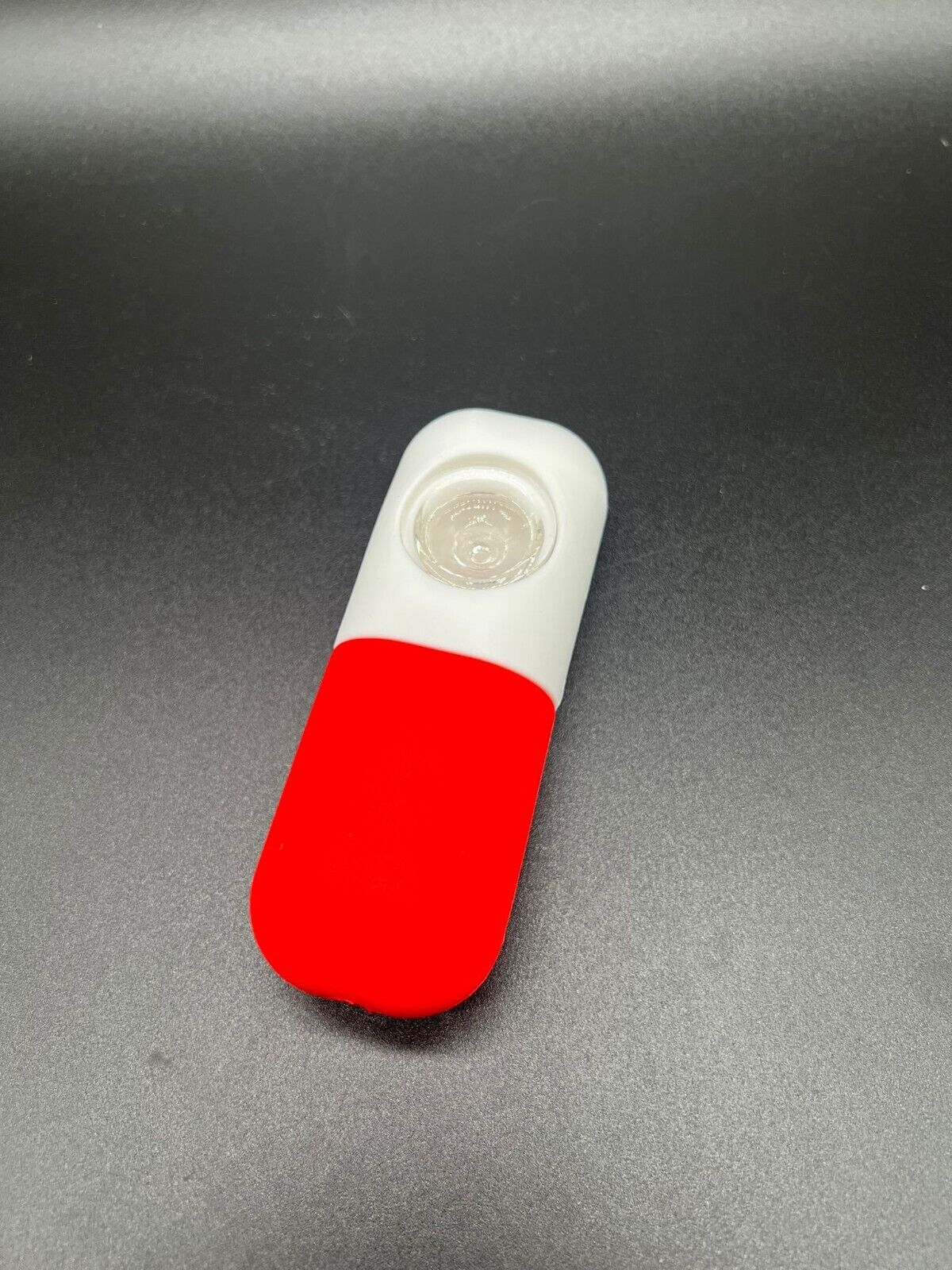 Red Pill Silicon Water Pipe Sculpture Hand Pipe