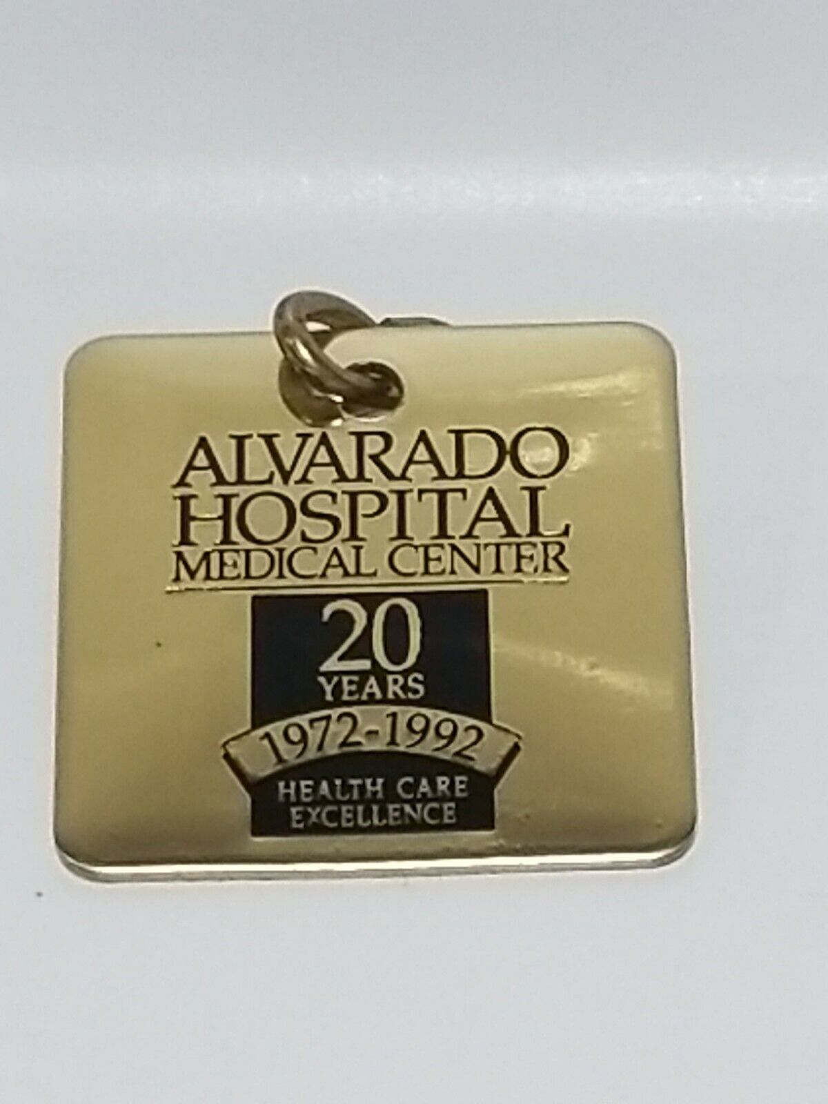 Alvarado Hospital Medical Center 20 Anniversary KeyChain 1972-1992 San Diego Key