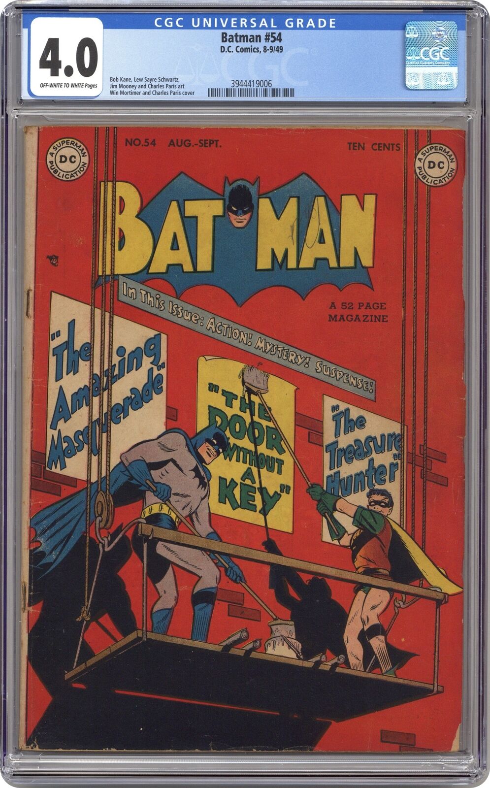 Batman #54 CGC 4.0 1949 Batman (1940) 3944419006