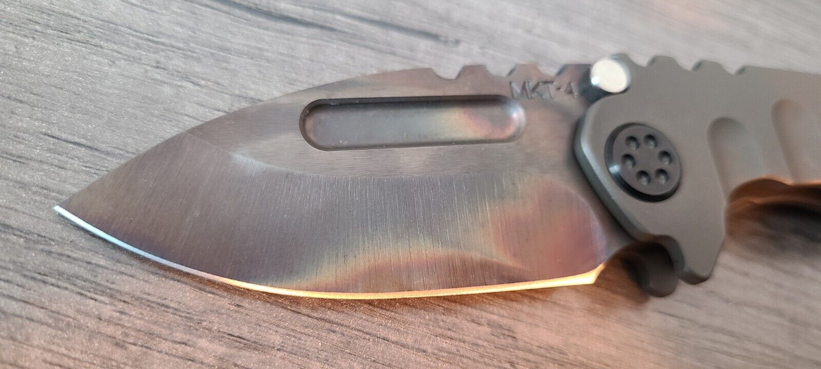 Medford Knife & Tool/MKT: Micro T 🔥Vulcan S45VN🔥 w/ Bronze Bead Blast