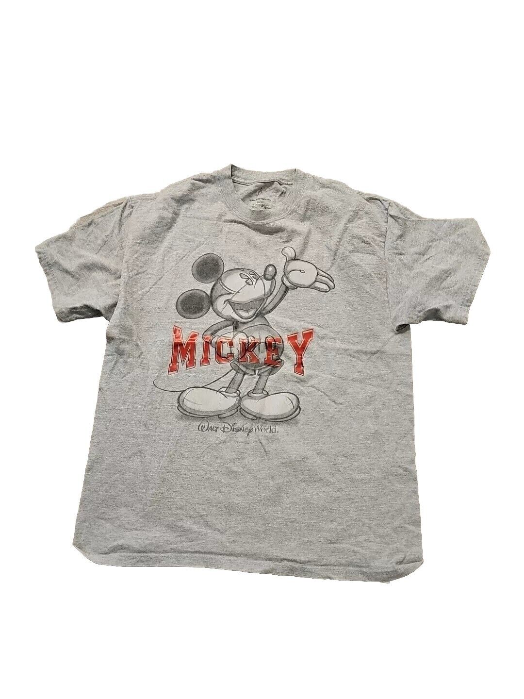 VINTAGE Walt Disney World Mickey Mouse T Shirt Adult Size L Hanes