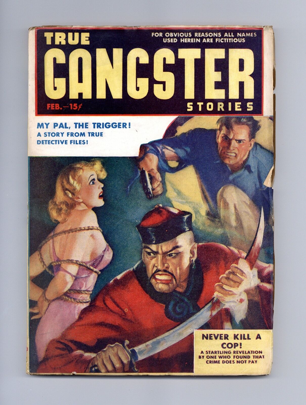 True Gangster Stories Pulp 1st Series Feb 1941 Vol. 1 #1 FN