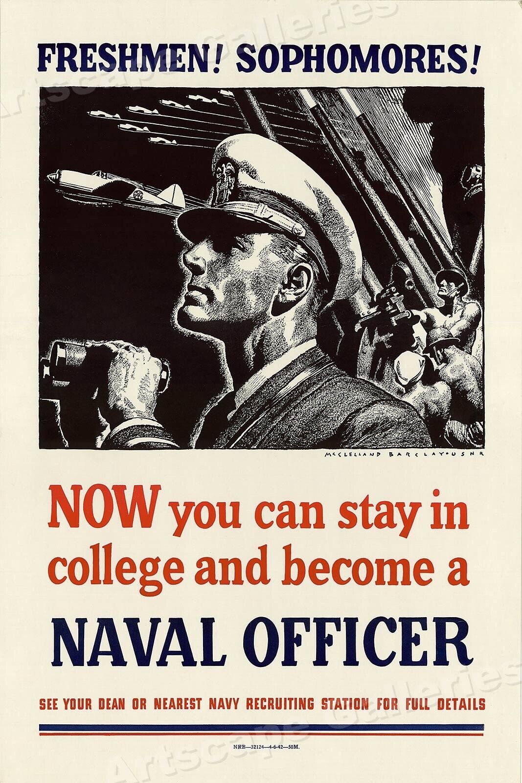 1940s WW2 Navy Poster 