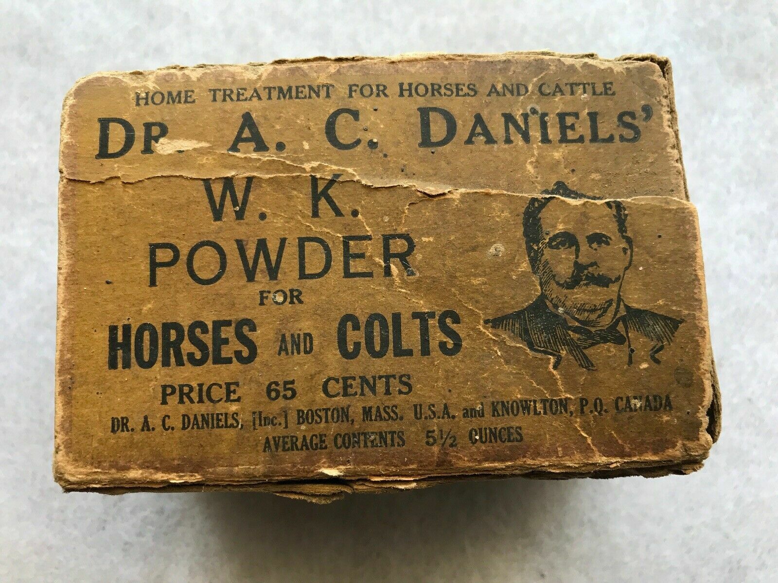 Dr. Daniels Worm Killer Powder For Horses Original Case Of 11 Packages