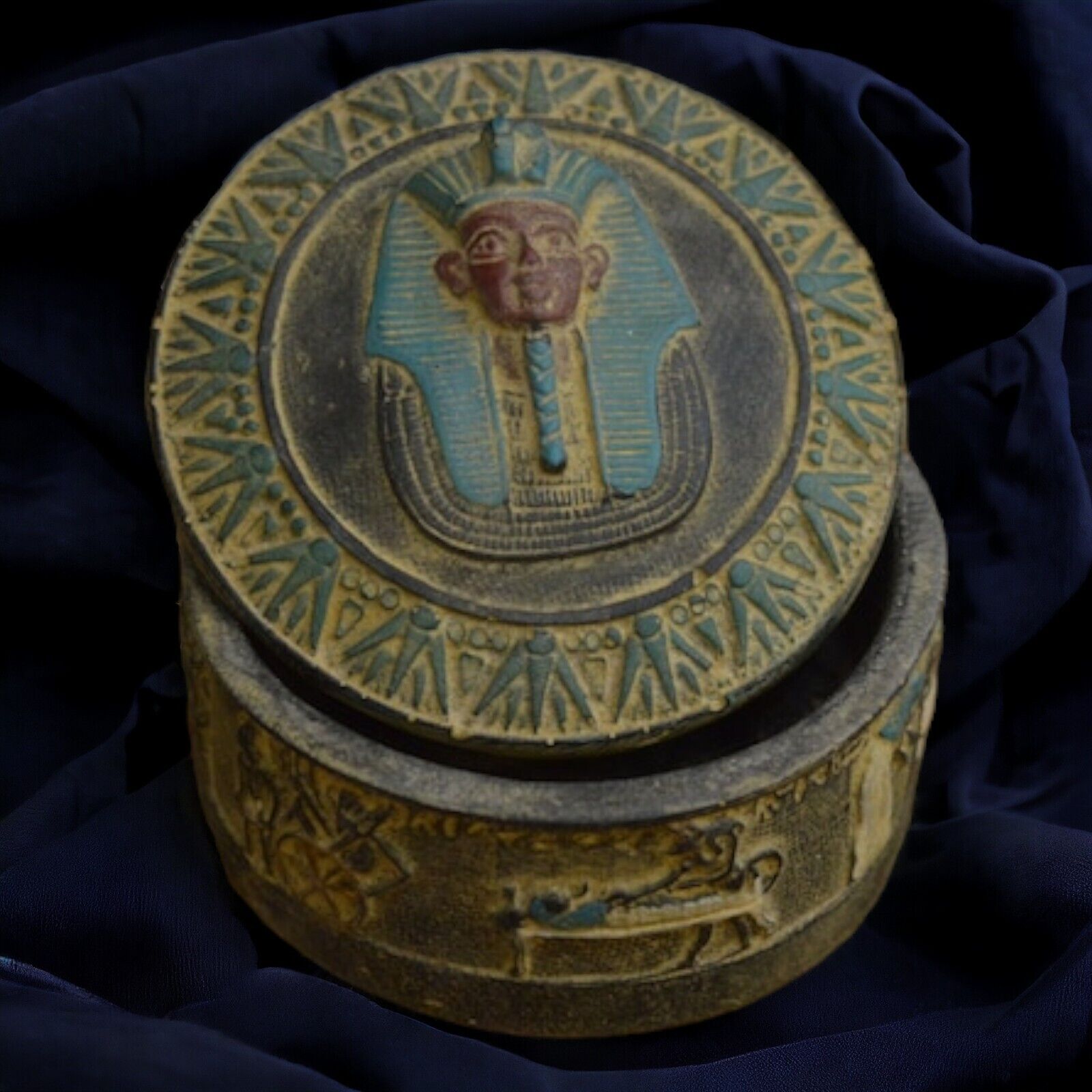 Authentic Egyptian Jewelry Box | Ancient Pharaonic Art Stone Handcrafted