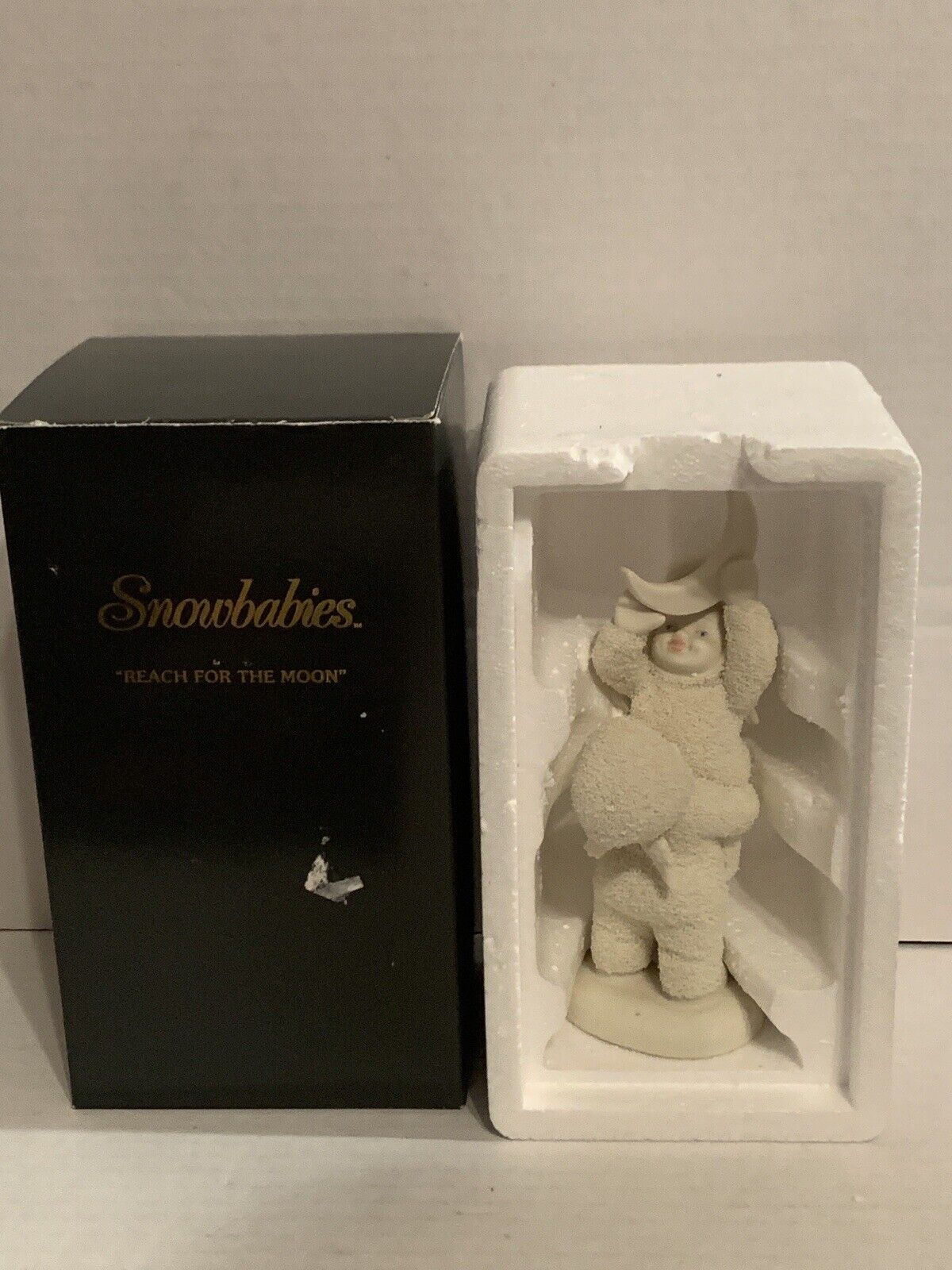 Vintage Department 56 Snowbabies Collection REACH FOR THE MOON 56-06852