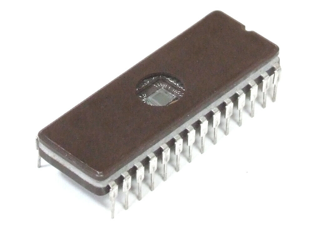 Microchip 27C128-15/J 128K 16Kx8Bit UV Erasable Eprom Ic Prom DIP-28 Memory Chip