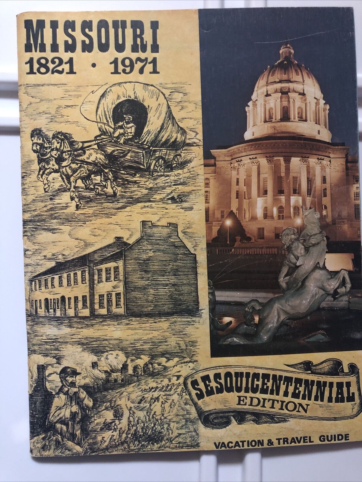 Vintage Missouri 1821- 1971 Sesquicentennial Edition Vacation & Travel Guide