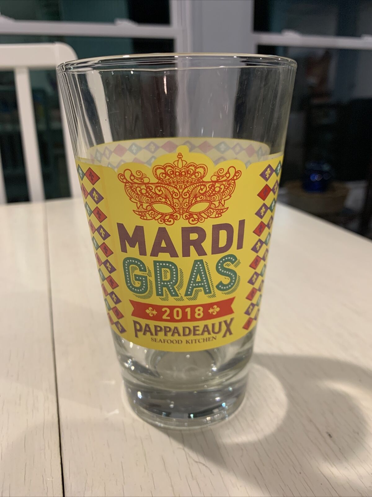 Pappadeaux Seafood Kitchen Mardi Gras 2018 Drinking Glass~NICE