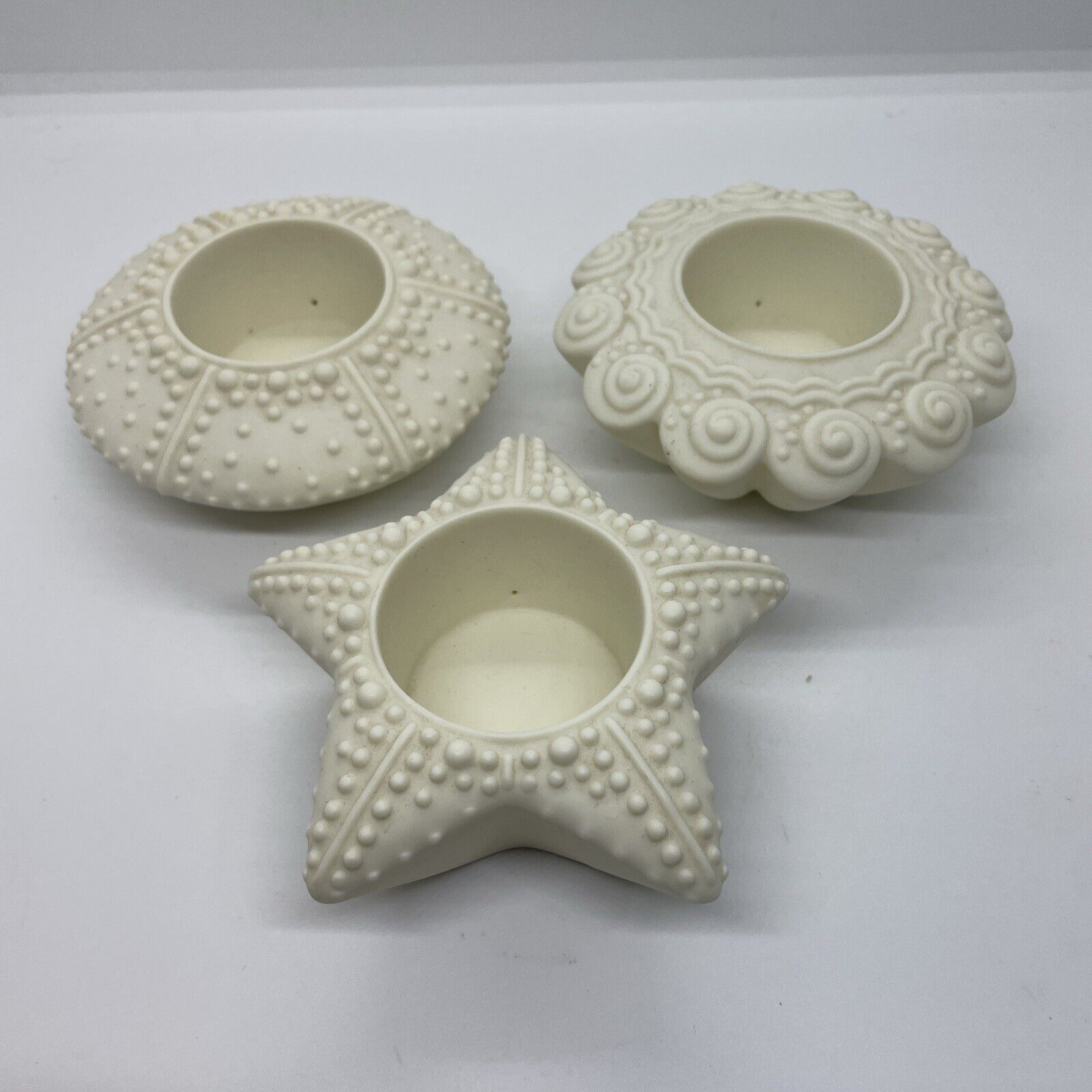 PartyLite Sea Drifters Tealight Votive Candle Holders P7103 Shells Starfish