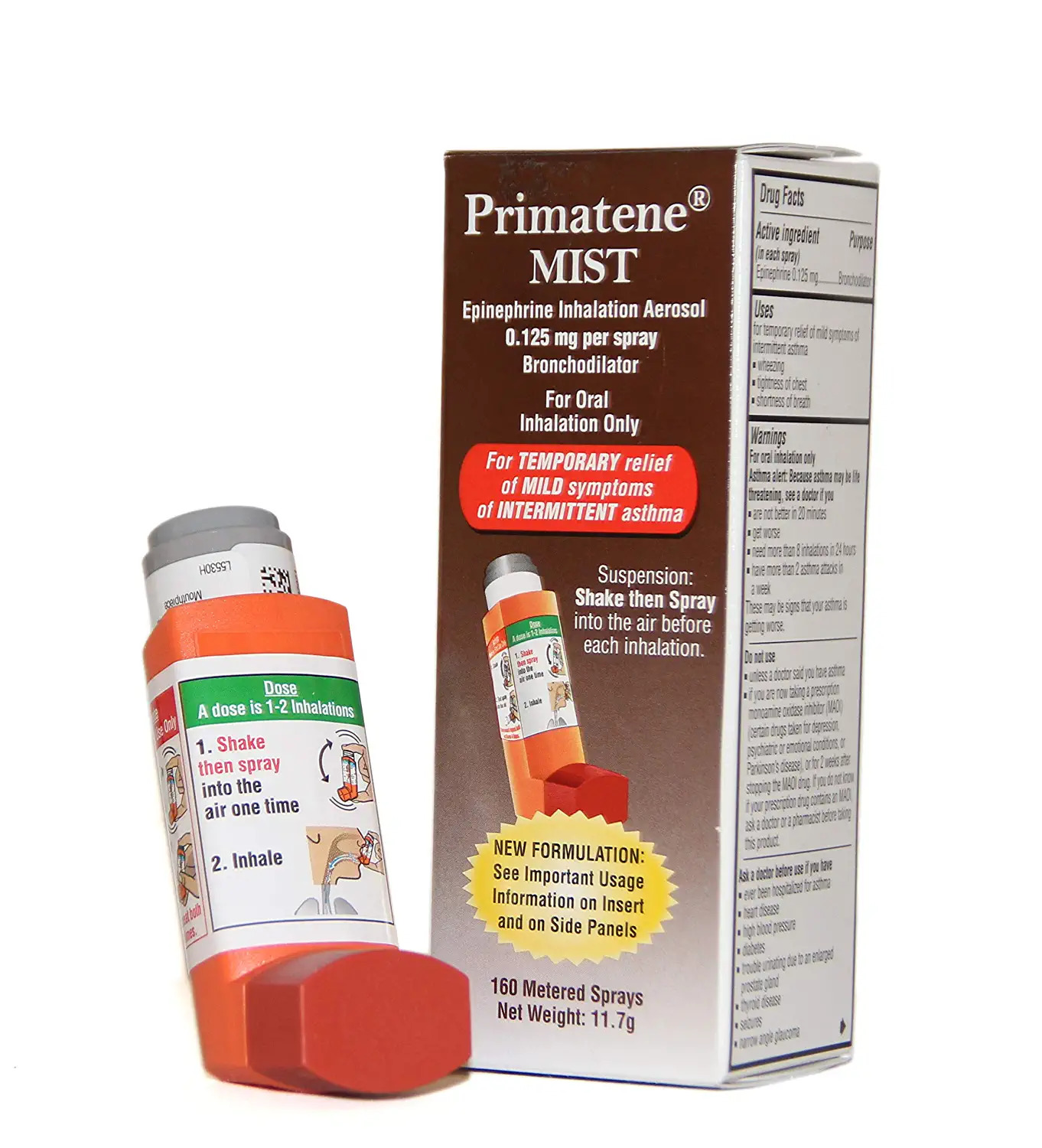 Primatene Mist Epinephrine Inhalation Aerosol - 11.7g Asthama Relief