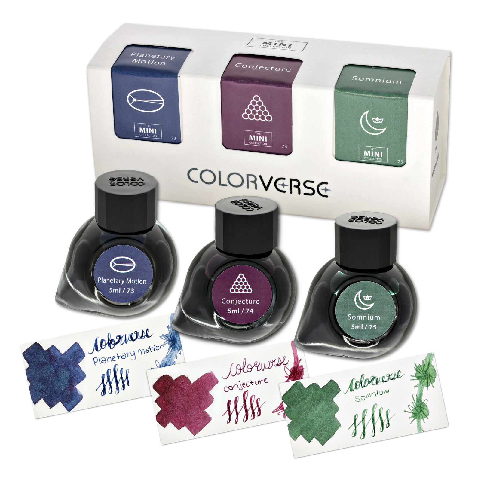Colorverse Johannes Kepler Mini 3 Bottled Ink Set for Fountain Pens - 5mL  NEW