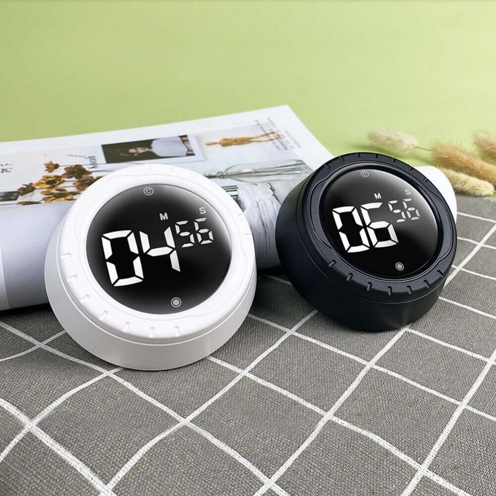 LCD Digital Kitchen Loud Alarm Clock Refrigerator Magnet Cooking Count Timer