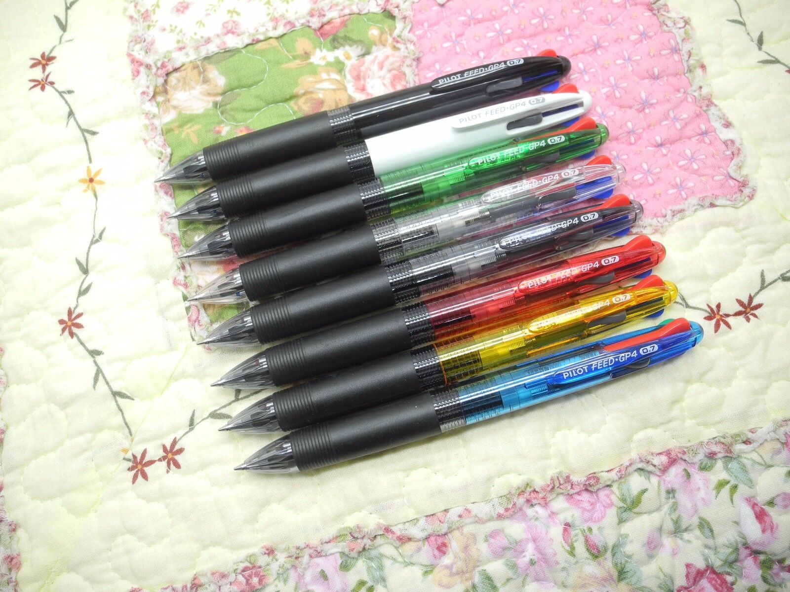 (Tracking No.)8 Color Barrel Pilot Feed GP4 35R 4 in 1 0.7mm ball point pen