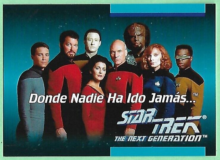 1992 Star Trek - The Next Generation Language Card #01B Spanish