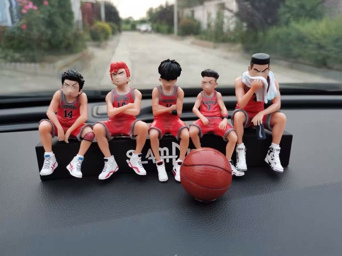 5PCS Set SLAM DUNK SHOHOKU Basketball Team Figure US Seller